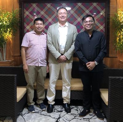 John Pulhim, Philippe Guizol, et Rico Ancog, at UPLB. ©UPLB